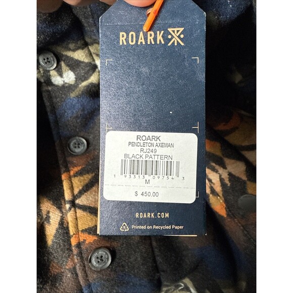 NWT $450 Roark x Pendleton Axeman Southwest Aztec Wool Jacket Coat mens L - Picture 13 of 16